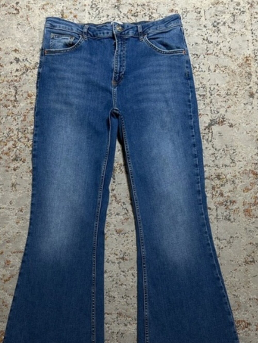 BDG Urban Outfitters Blue High-Rise Flared Women’s Jeans - Picture 11 of 11